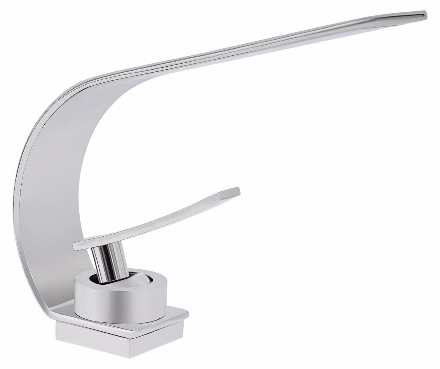 Miscelatore per lavabo, design moderno, installazione semplice, colore argento