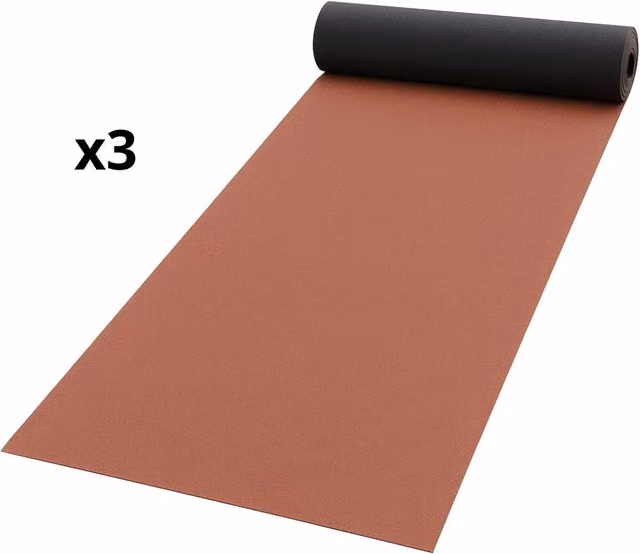 Guaina ardesiata rossa Casasciutta per impermeabilizzazione terrazze, 3 rotoli da 1x10 m – 1