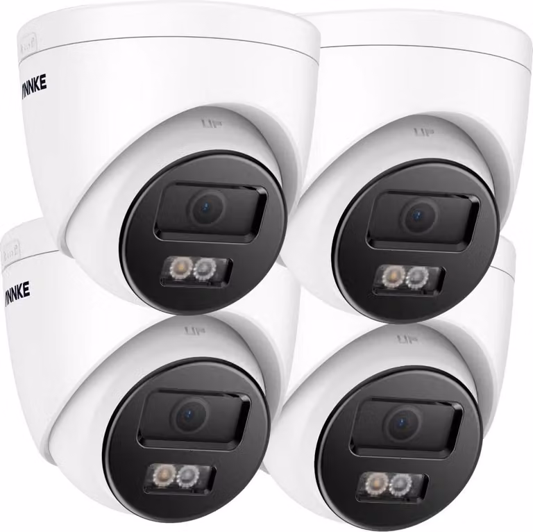 telecamera IP 4K, rilevamento persone e veicoli, visione notturna a colori, impermeabile IP67, torre
