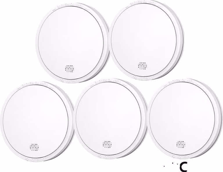 Rilevatore di fumo, durata della batteria 10 anni, allarme 85 dB, 5PC