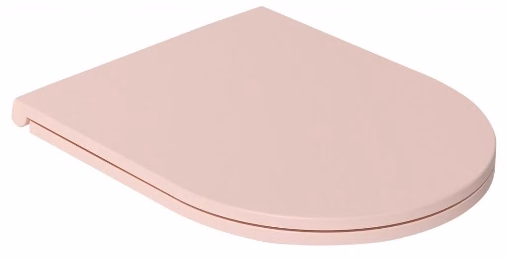 INFINITY WC-Sitz SLIM, chiusura ammortizzata, facile da rimuovere, rosa salmone