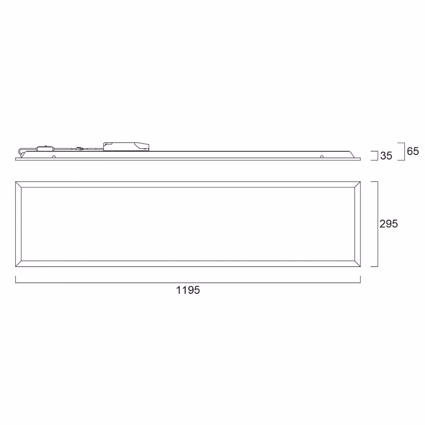 Sylvania Pannello da incasso a LED START, bianco, 120x30 cm, DALI, CCT 33 W UGR19 dimmerabile, Bianco / Opale, Studio / Ufficio, Metallo