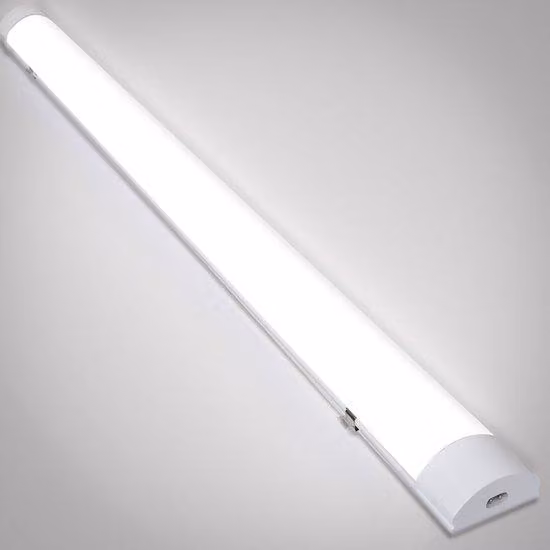 Lampada a LED resistente all'umidità, con struttura, 48W, 150cm, grado di protezione IP65, temperatura di colore 4000K, flusso luminoso 3600LM, plafoniera per ambienti di lavoro