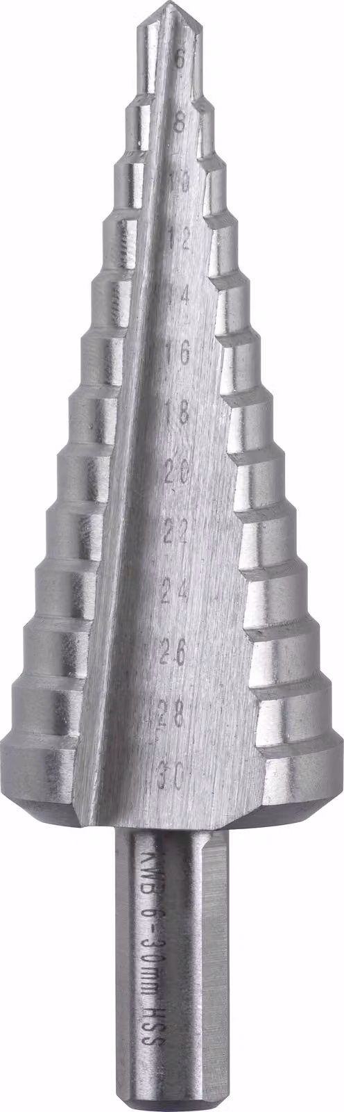 kwb Trapano a gradino in HSS per lamiera d'acciaio Ø 6-30 mm passo 2 mm gambo 10 mm