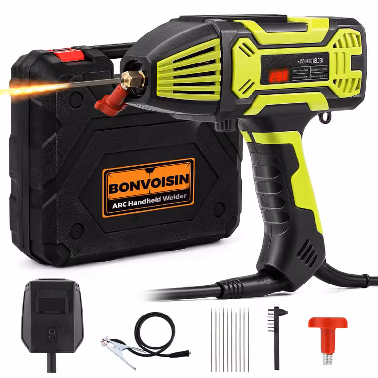 Saldatrice ad arco portatile - 220 V, inverter IGBT - potenza 20-200 A - compatta e leggera - saldatrice per elettrodi