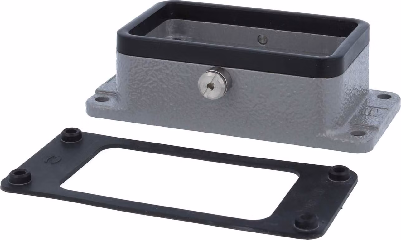HARTING Han 10B Custodia aggiuntiva per 1 staffa centrale Grado di protezione IP65 - 1 pezzo