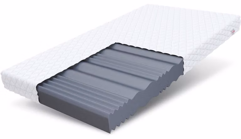 Materassi 140x200 cm, in schiuma HR, livello di comfort H3, altezza 10 cm, con 7 zone, ipoallergenici