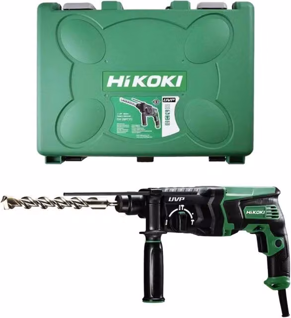 Martello Perforatore HiKOKI DH28PCY2Z Verde 850 W con alimentazione a rete