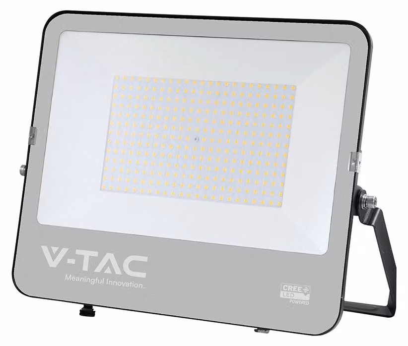 Faretto LED da esterno VT-44205, in vetro, colore nero, orientabile, lunghezza 40,6 cm
