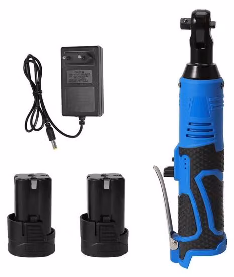 Avvitatore a percussione a batteria da 3/8 pollici ad angolo retto, ricaricabile