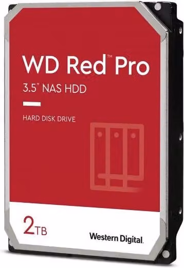 Hard Disk WD RED PRO WD2002FFSX - 2TB (2000 GB) per NAS - SATA 3 / 600 MB/sec. - 7200 RPM - Buffer 64 MB Cache - Interno