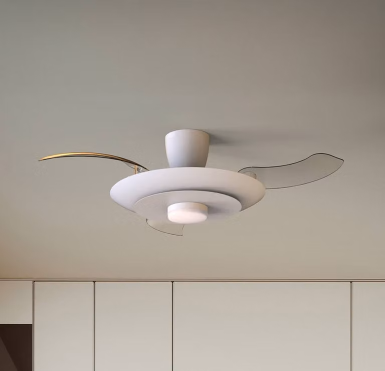 Mantra Iluminación Ventilatore da soffitto LED Kyoto, bianco, CC, silenzioso, CCT, 106 cm dimmerabile, Bianco / Opale, Soggiorno / Sala da pranzo, Metallo, Moderno