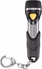 Mini torcia portachiavi Varta con anello in metallo LED 12 lm Nero e Silver