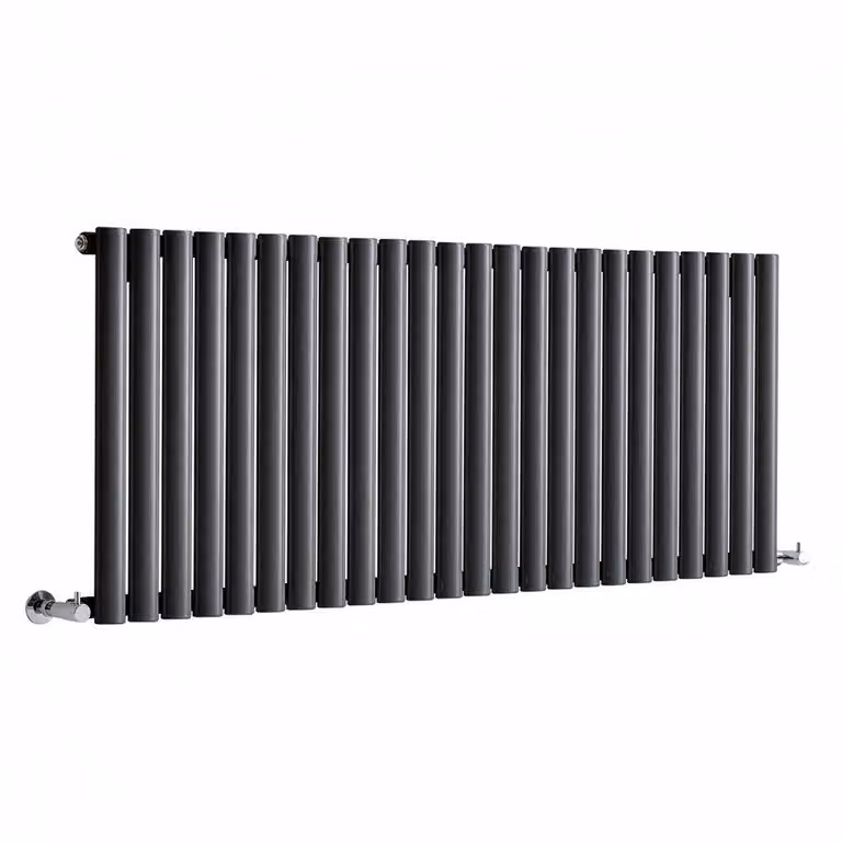 Radiatore di Design Orizzontale (Pannello Singolo) - 595mm x 1416mm - Antracite - Sterling Quinn by Hudson Reed