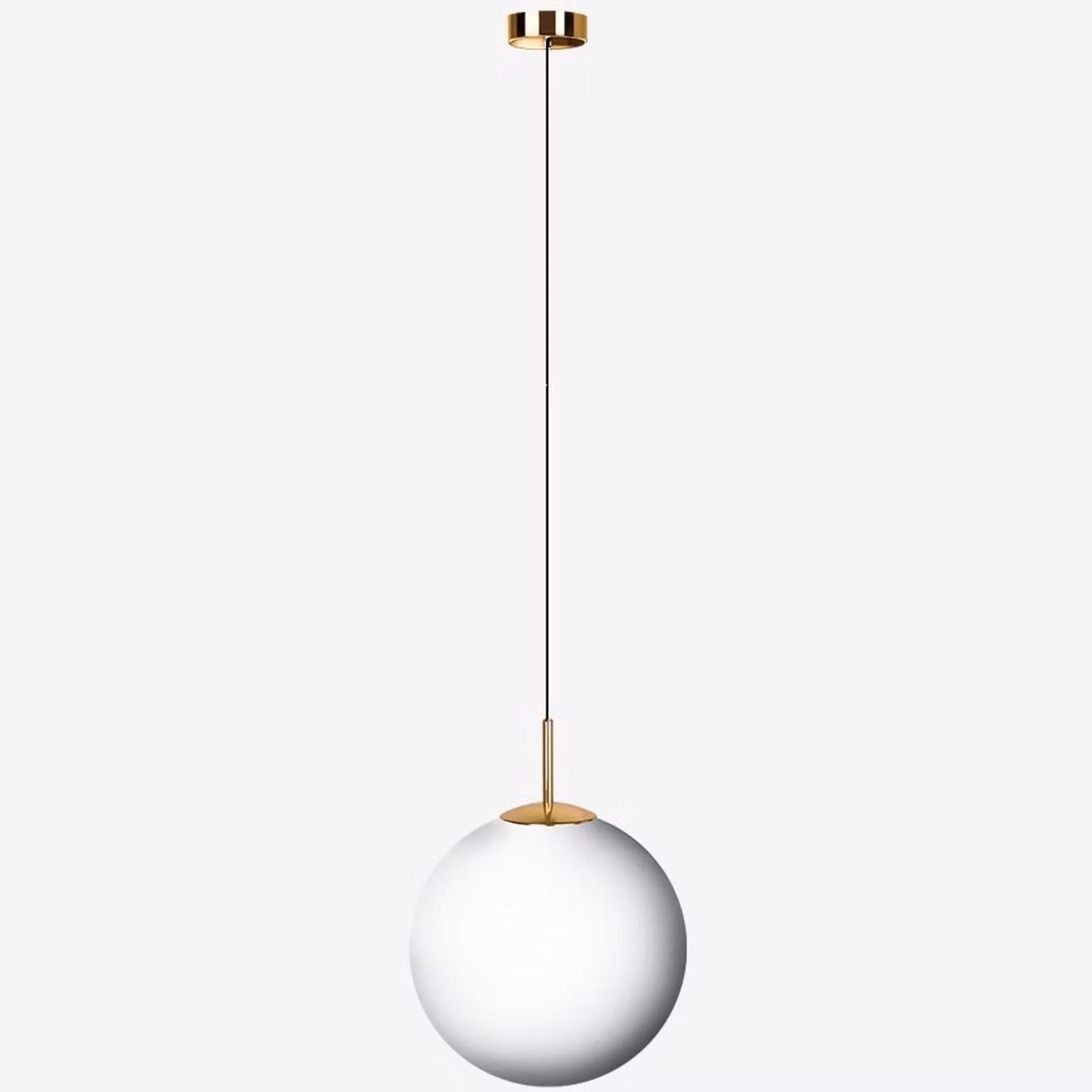 LUCIS Lampada a sospensione POLARIS ZKS 62,8 W LED 4000 K vetro ottone opalino ZKS.P8.400.84M DALI2 DALI