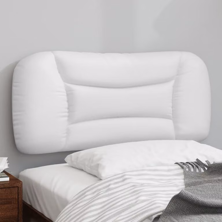 vidaXL Cuscino Testiera Hvar Bianco in Similpelle per Camera da Letto