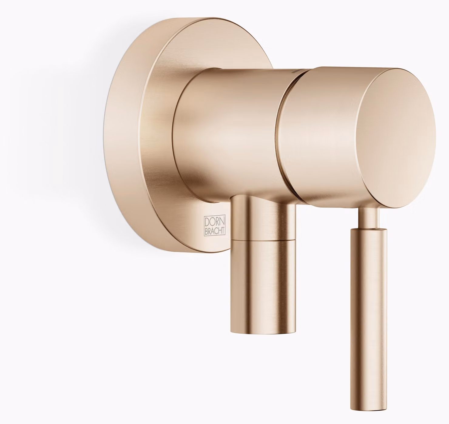 Dornbracht mitigeur monocommandé encastré avec plaques de recouvrement D. 80mm, avec raccord de douche intégré, 36046660-46, 36046660-46