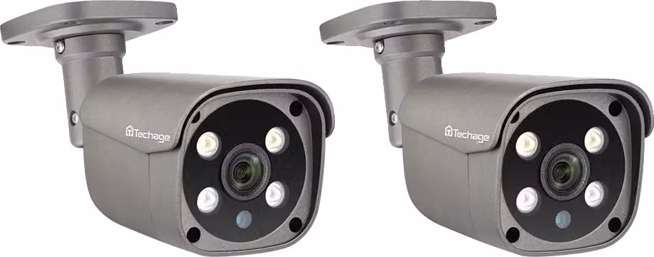 Telecamera di sicurezza POE, risoluzione 5MP/8MP, audio bidirezionale, 2 pezzi telecamera POE 5MP