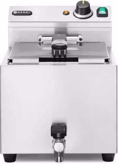 Friggitrice Profi Line con rubinetto di scarico - 10L, 400 V, HENDI