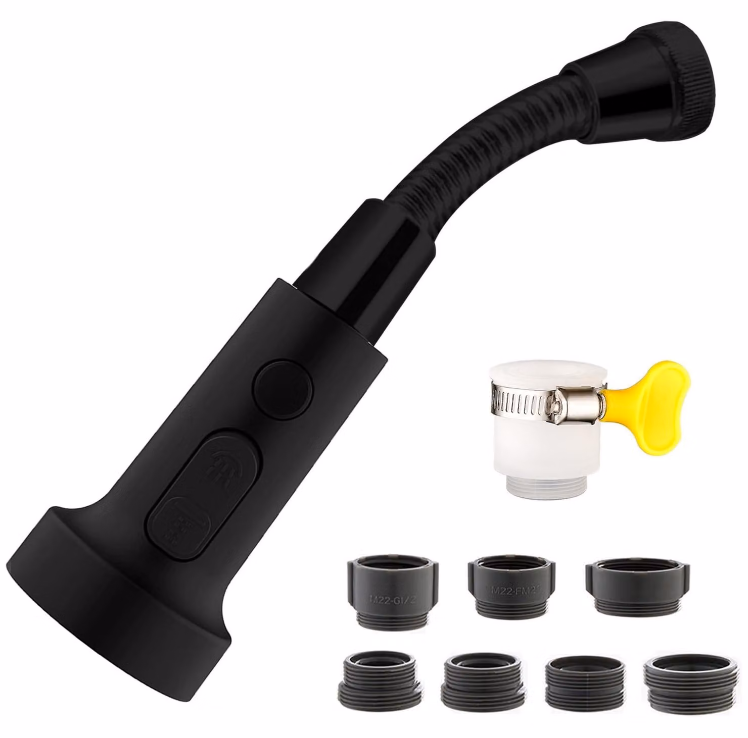 Rubinetto da cucina con diffusore e adattatore M24