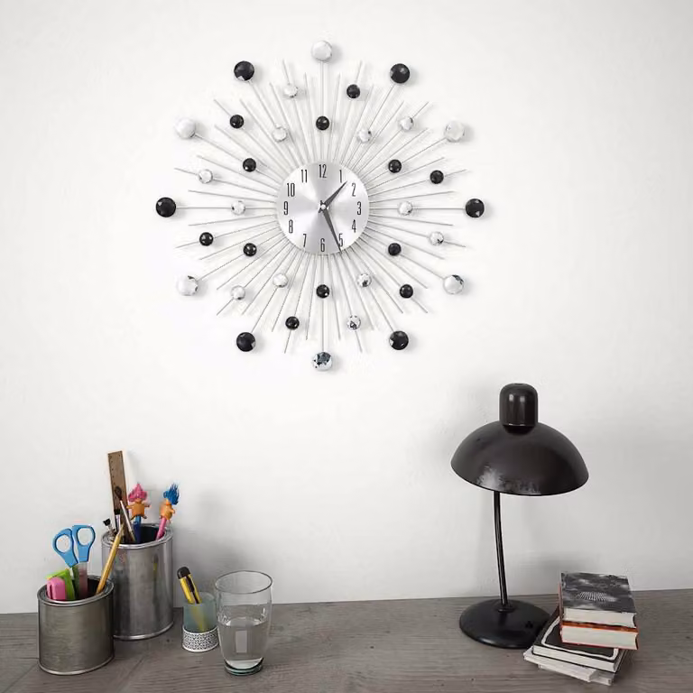 vidaXL Orologio da Parete con Movimento al Quarzo Design Moderno 50 cm