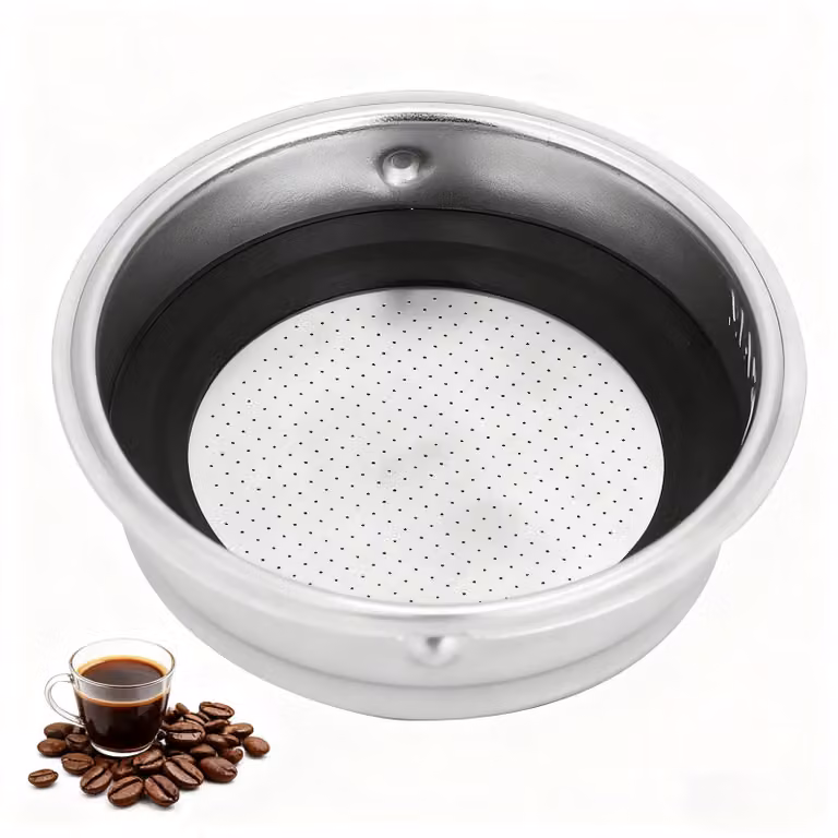 Cesto filtro per caffè in acciaio inossidabile, per due tazze, removibile