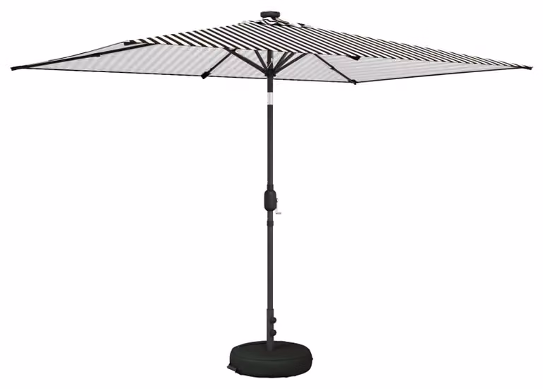 Parasol da Giardino con Luci LED 200 x 300 cm Poliestere
