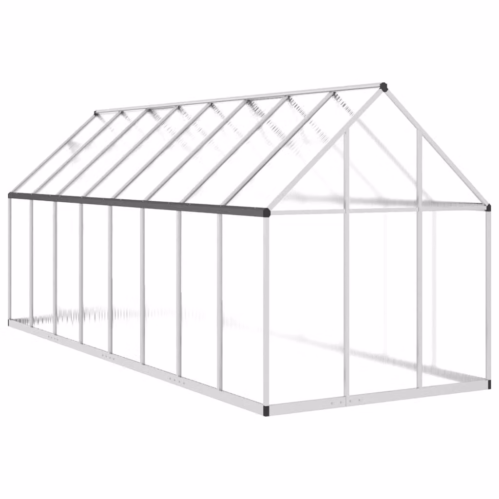 Telaio Serra con Base Argento 445x169x195 cm in Alluminio