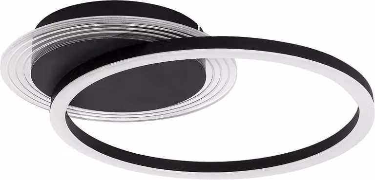 Rabalux 71368 Plafoniere Kerstin LED 24 metallo acrilico nero