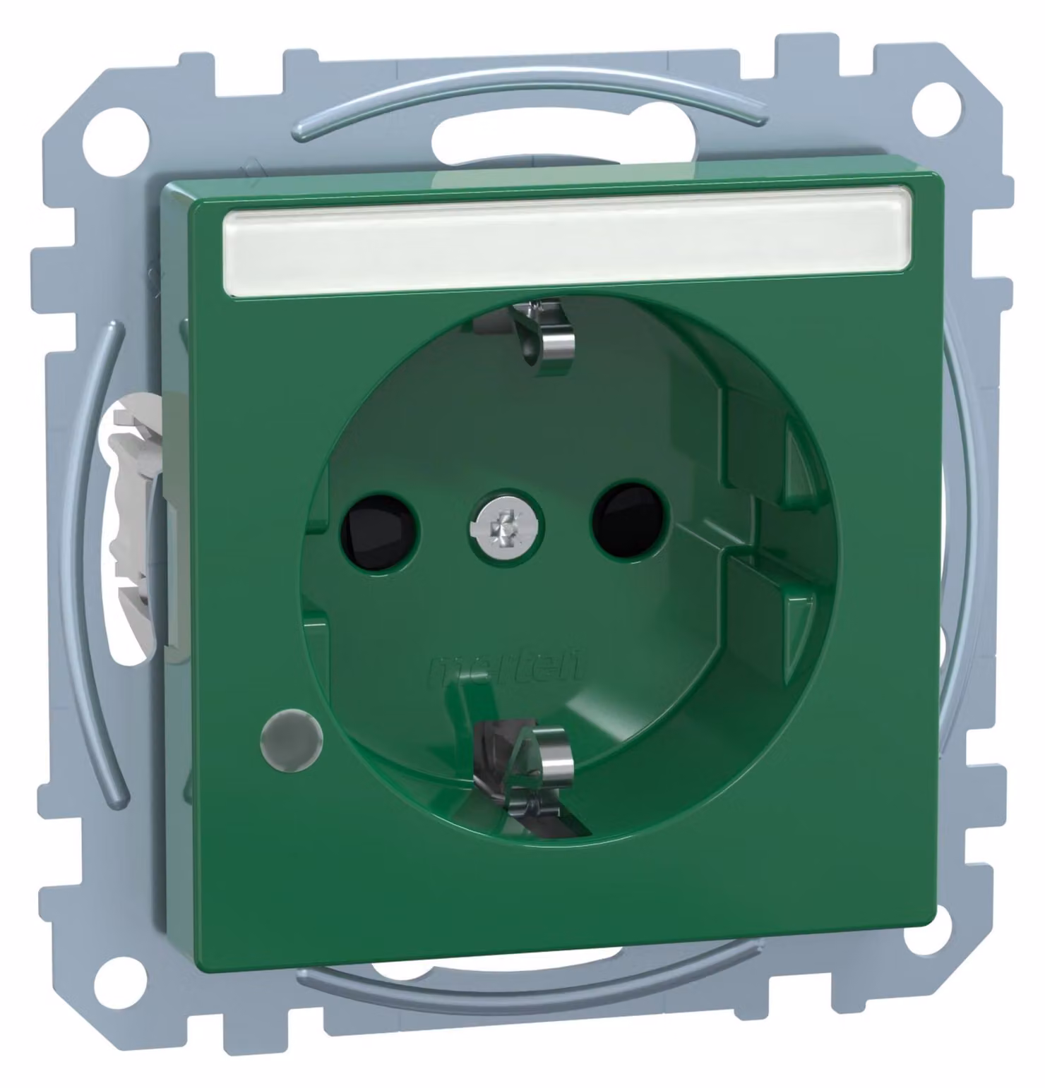 Merten SCHUKO presa di corrente SV gn co.light campo di etichettatura MEG2303-0304