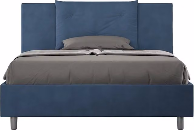 Letto Matrimoniale 160x210 cm Senza Rete Appia Blu