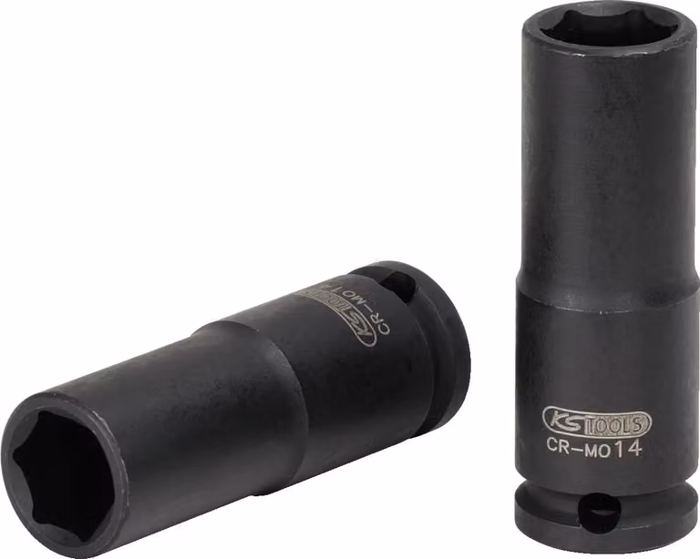 KS Tools Presa elettrica esagonale da 3/8", lunga, 23 mm
