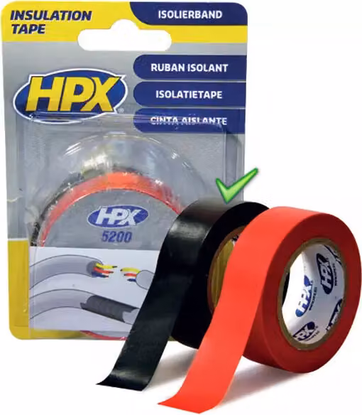Nastro isolante HPX PVC 5200 nero 19 x 10 m