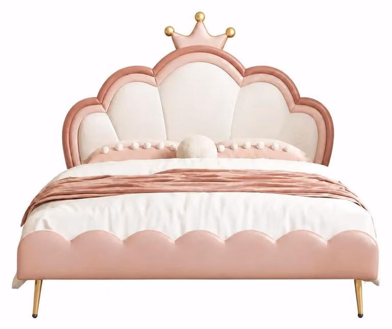 Letto per bambini Rosa, letto matrimoniale, letto da principessa per bambine