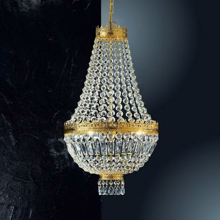 Kögl Lampada a sospensione CUPOLA, dimmerabile, Ottone / Oro, Soggiorno / Sala da pranzo, Metallo, Lampada a sospensione