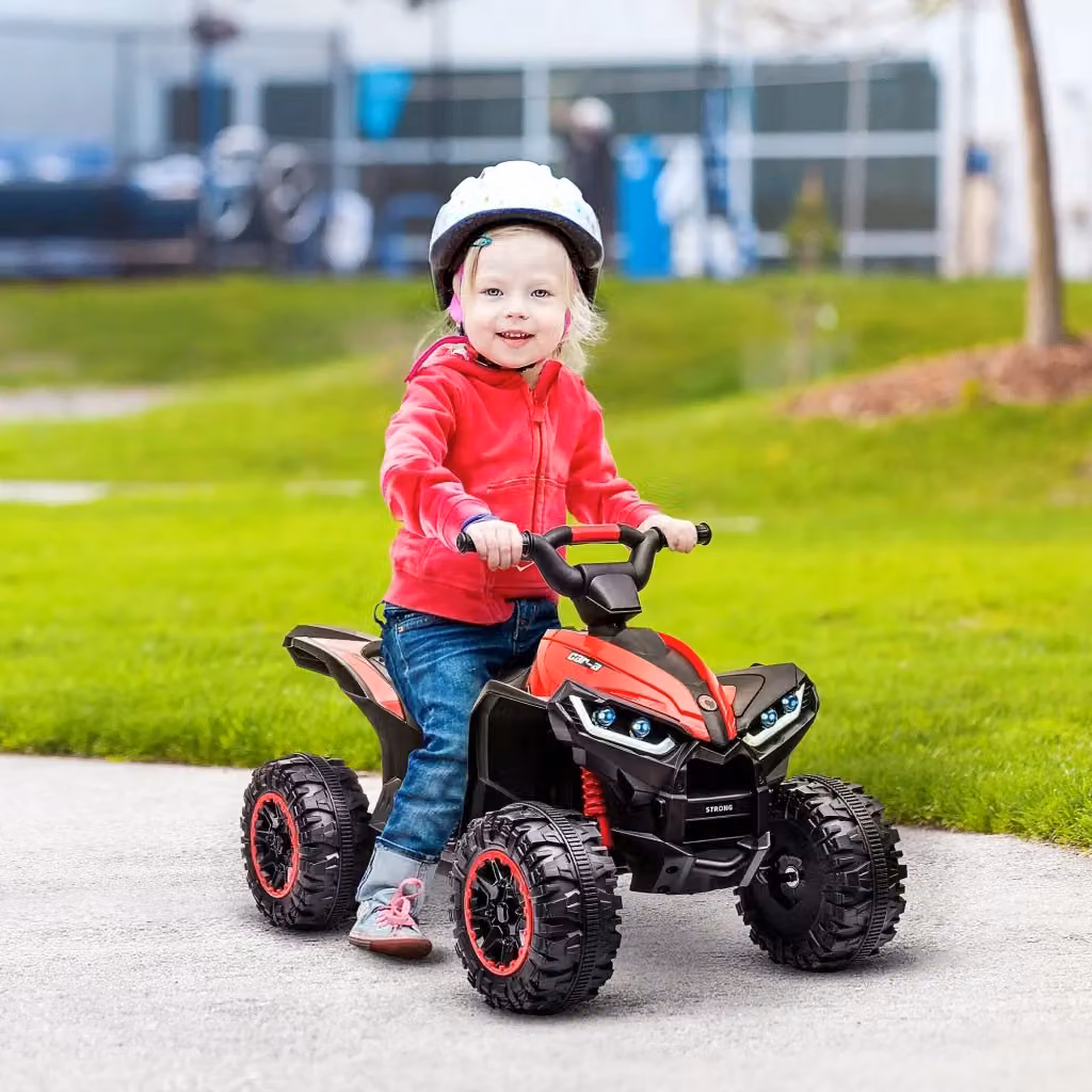 Mini Quad Elettrico per Bambini GIORDANOSHOP 12V con Fari a LED Rosso e Nero – 2
