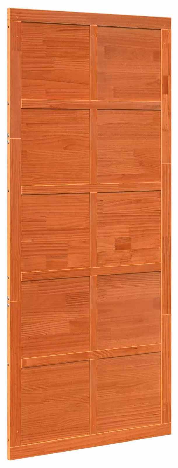 Porta del fienile Marrone cerato 90 x 2,5 x 208 cm