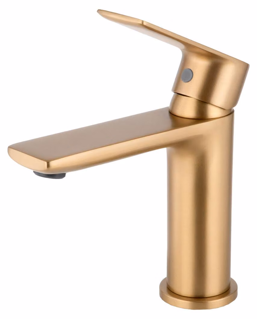 Miscelatore per lavabo MIXXUS PREMIUM ALEX 001, finitura oro spazzolato