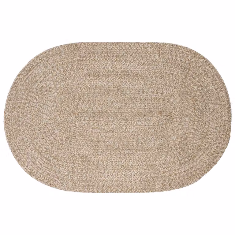 Tappeto in juta vidaXL moderno e lavabile, Bianco/Beige, L 122 cm x P 183 cm