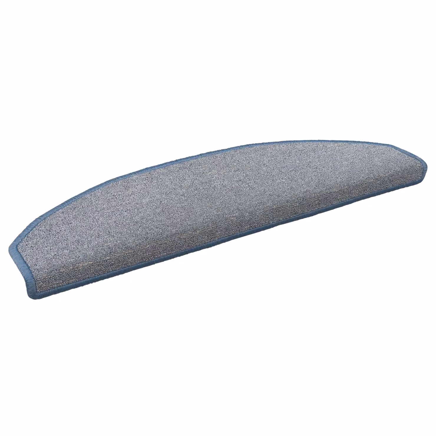 Set di 15 tappetini autoadesivi per scale vidaXL in polipropilene, antiscivolo e fonoassorbente, disponibili in grigio o blu, L: 80 cm, P: 24,5 cm, H: 3,5 cm