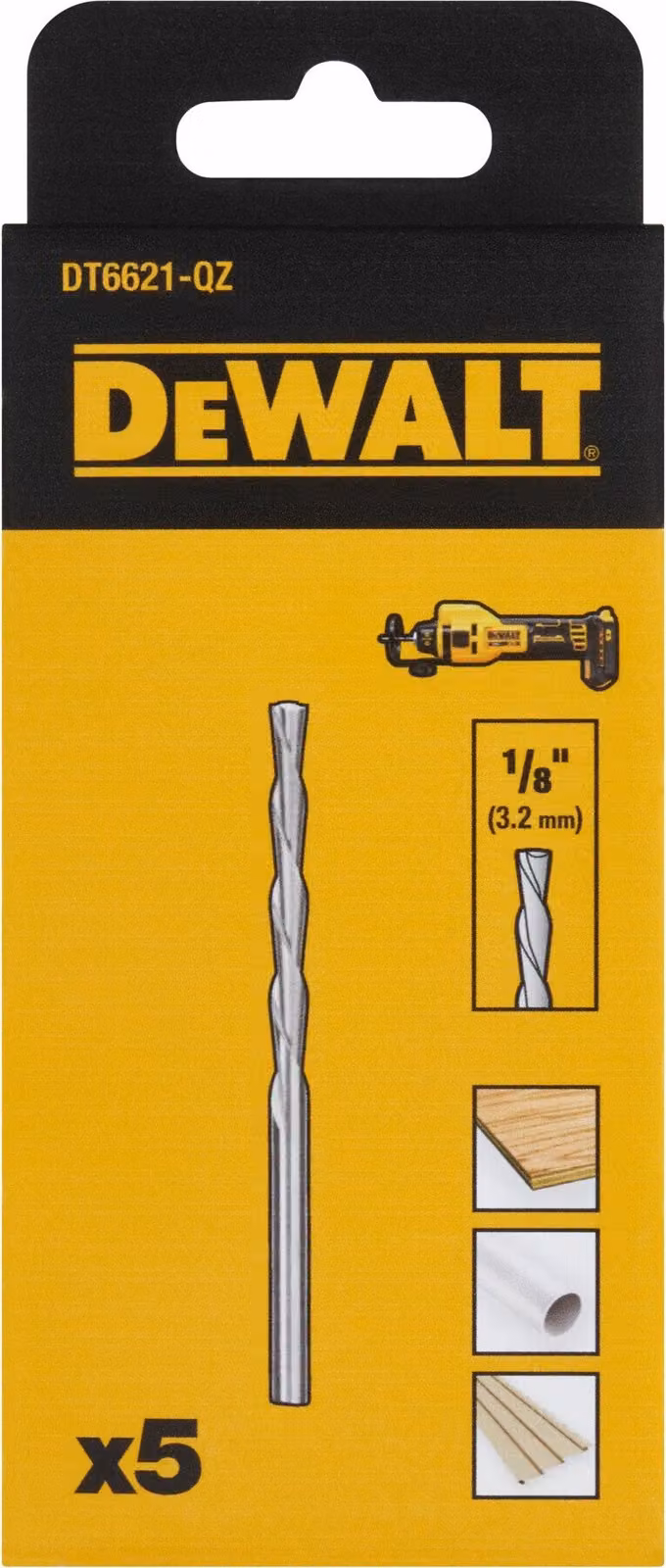 DEWALT Trockenbaufraeser, 5 Stk.