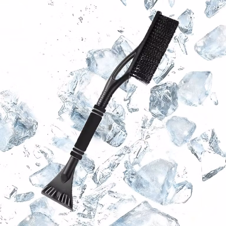Raschiaghiaccio e spazzaneve 2-in-1 con manico ergonomico