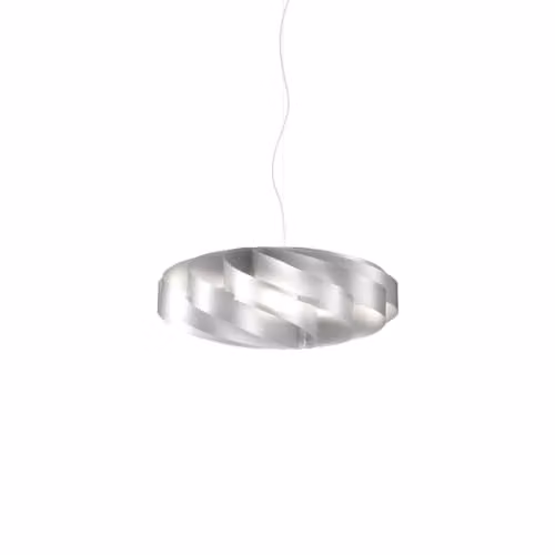 Lampadario Moderno Polilux ® Argento E Metallo Cromo 3 Luci E27