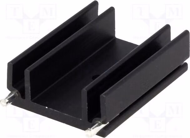 1 radiatore: stampato, larghezza: 29 mm, altezza: 12 mm, colore nero, 13K/W, modello HS-130-38, lunghezza: 37,5 mm