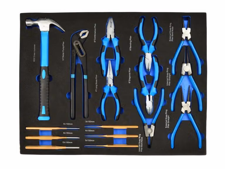 GEKO Inserto a bussola - martello, pinze e accessori, set da 16 G10833F