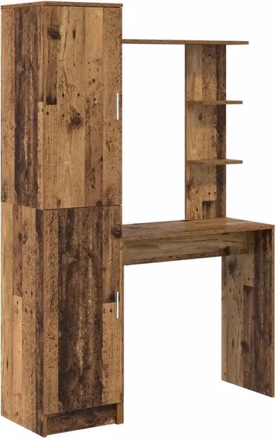 Scrivania | Tavolo da Ufficio 2 pz Legno vecchio