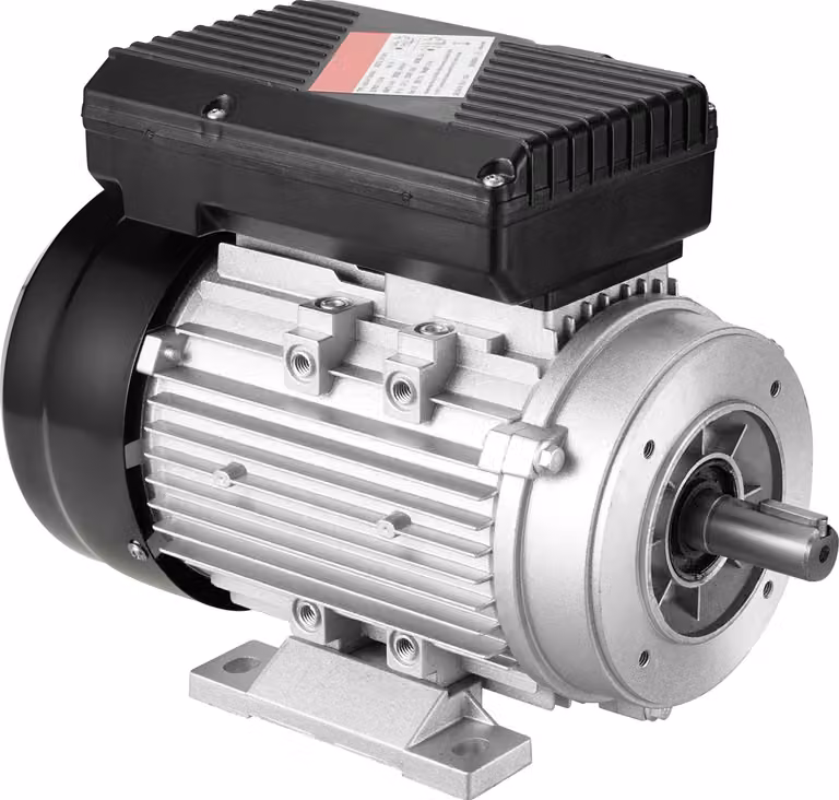 Motore elettrico SucceBuy, motore per compressore d'aria, monofase, 5,45 A, 220-240 V, 0,75 kW, 1400 giri/min, telaio 80 B34, albero scanalato 19 mm, rotazione oraria/antioraria per macchine agricole e attrezzature generiche