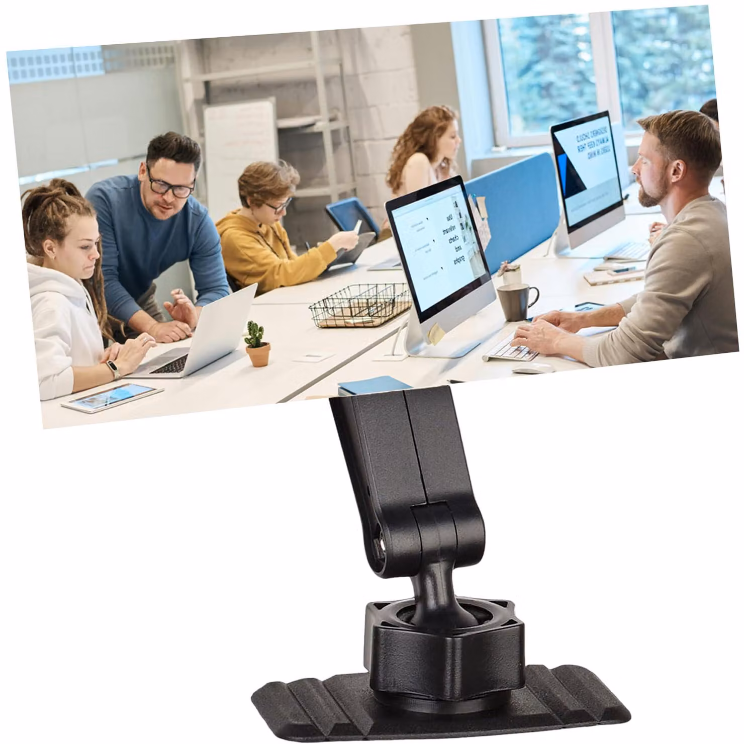 Specchio di sicurezza, convesso, in acrilico, 7,5x17 cm, rettangolare, autoadesivo