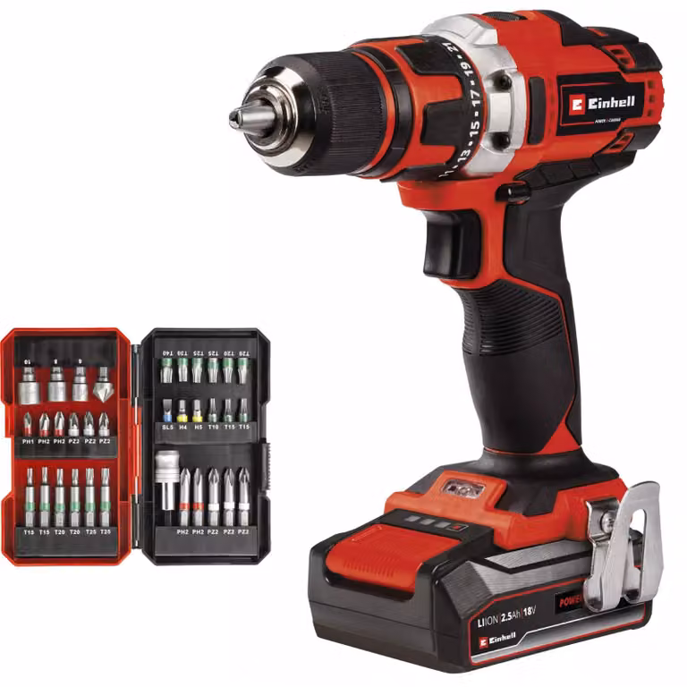 Trapano avvitatore a batteria EINHELL Power X-Change TE-CD 18/40 Li, 18 V, (1x