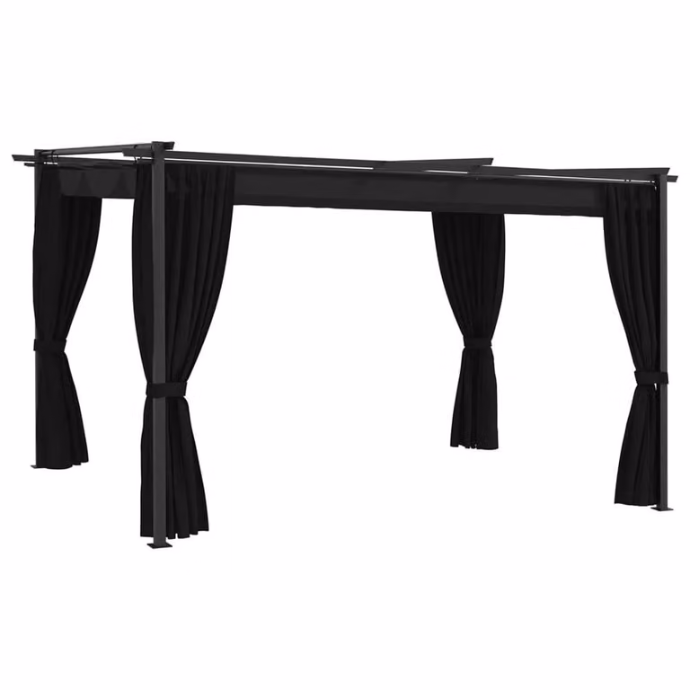 Gazebo vidaXL 4 x 3 m antracite